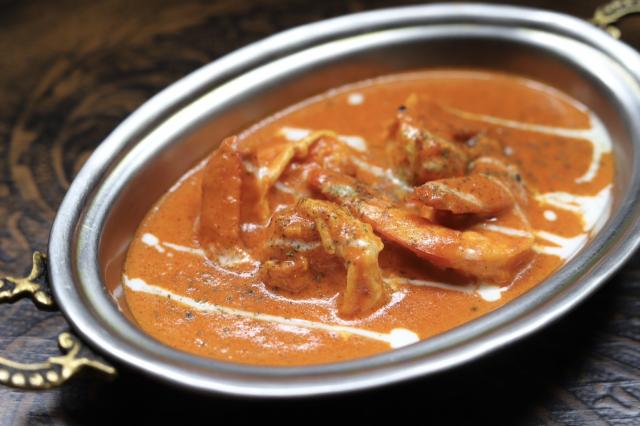 インド人シェフと作る『海老のバターブローン、キャベツのアチャール他』