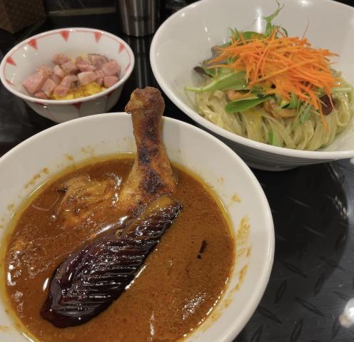 グリーンカレーつけ麺