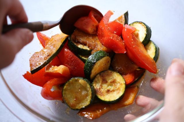 万能マリネ液からつくる焼き野菜のマリネ