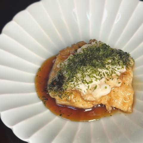 季節の白身魚の照り焼き