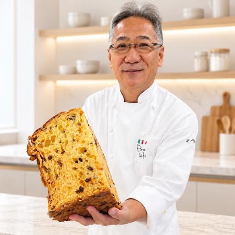 本場で受賞の巨匠が解説「Xmas伝統のお菓子パネットーネ」講習会　*フルサイズパネットーネ付き